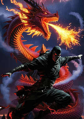 Ninja and Dragon Fantasy