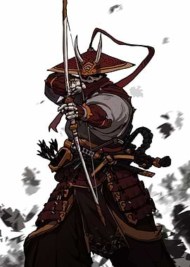 Samurai Archer Skeleton