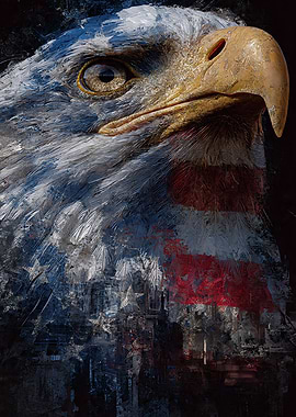 American Eagle Patriotic Art