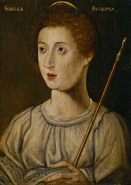 Sibilla Europea Portrait Painting