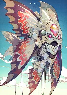 Mechanical Fish in Sky