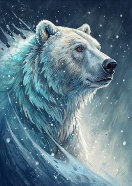 Majestic Polar Bear Portrait