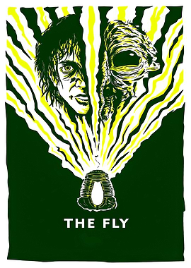 The Fly movie poster illustration