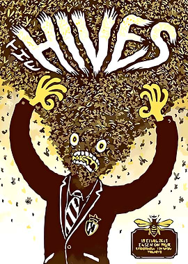 The Hives band poster illustration