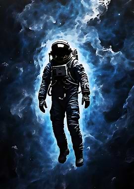 Astronaut in Nebula