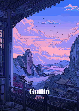Guilin China Landscape Art