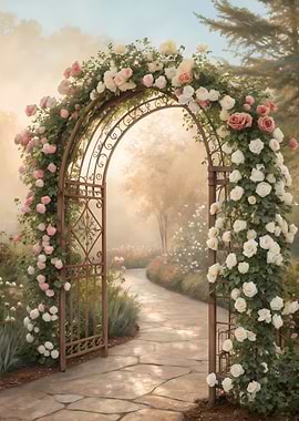 Enchanted Rose Garden Arch