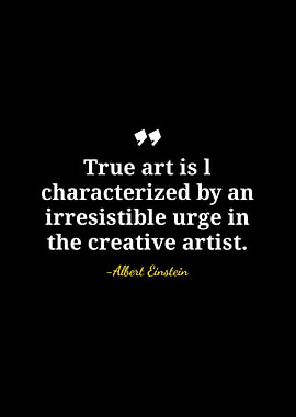 Albert Einstein Quote on Art