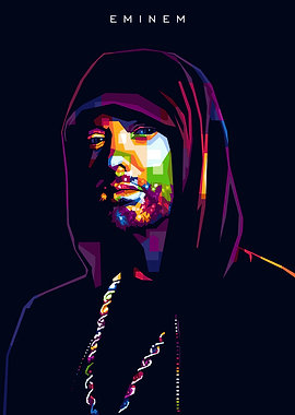 Eminem Colorful Portrait