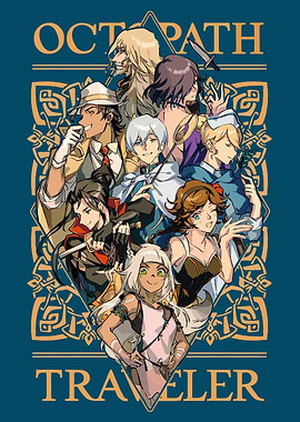 Octopath Traveler Group Illustration