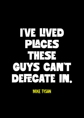 Mike Tyson Quote Text Art