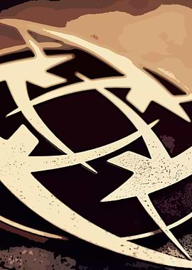 Abstract Globe Symbol Art