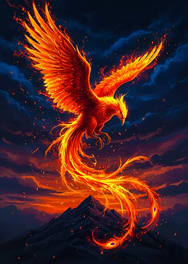 Fiery Phoenix Rising