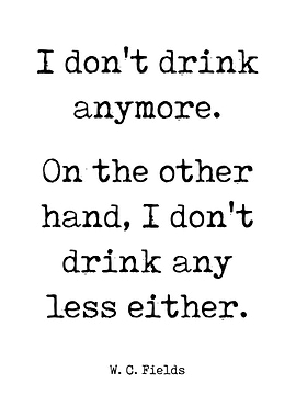 WC Fields bar poster prints W.C. Field