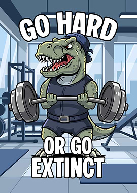 Dinosaur Gym Motivation