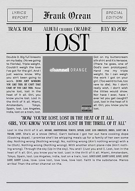 Frank Ocean - Lost