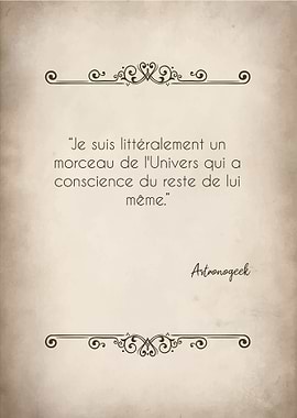 French Quote About the Universe