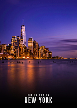 New York City Skyline at Night