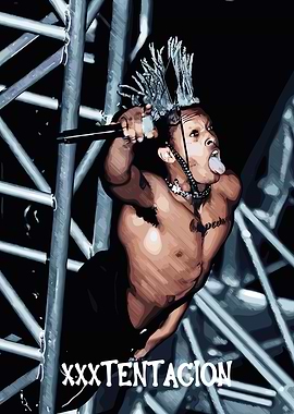 XXXTentacion performing on stage