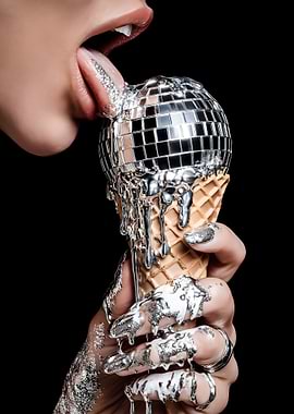 Disco Ball Ice Cream