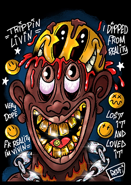 Trippin' Livin' Cartoon Character Art