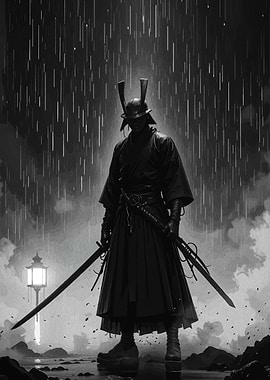 Samurai in Rain