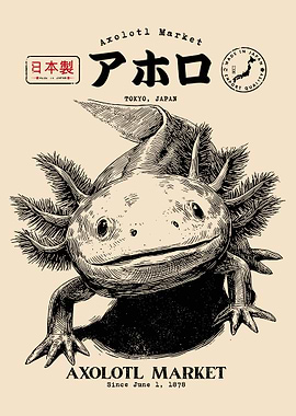 Axolotl Market Tokyo Japan