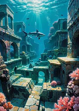 Shark Among the Sunken City