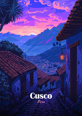 Cusco, Peru Illustration
