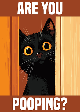 Are You Pooping black cat