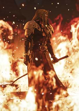 Sephiroth in Flames