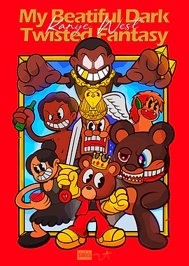 My Beautiful Dark Twisted Fantasy Cartoon