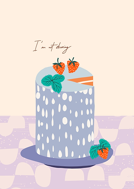 I'm not sharing cake illustration