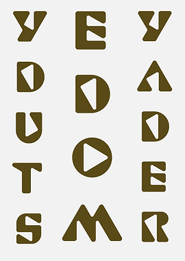 Study mode ready graphic typographic poster