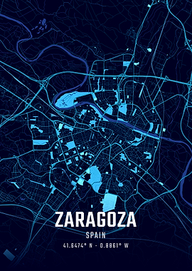 Zaragoza Midnight City Map