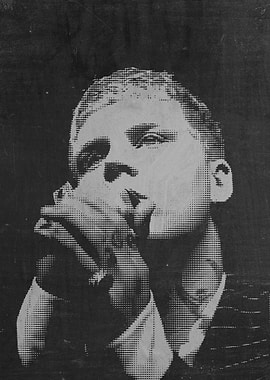 Yung Lean Halftone Poster