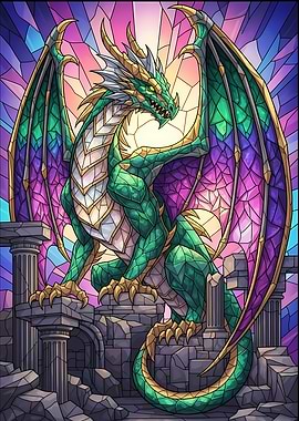 Stained Glass Dragon