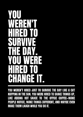 Inspirational Quote: Change It