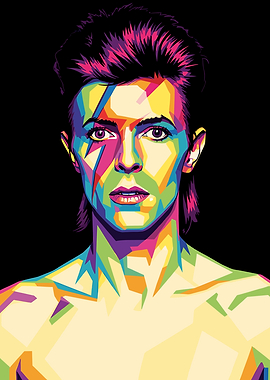 David Bowie Pop Art Portrait