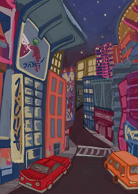 City Street at Night