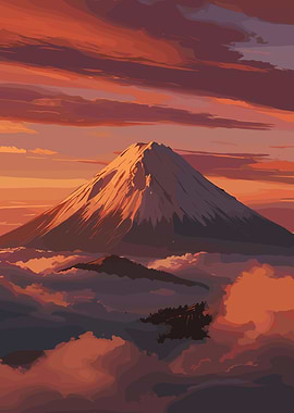 Mount Fuji Sunset
