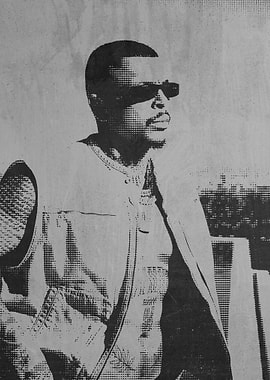 Luciano Halftone Poster