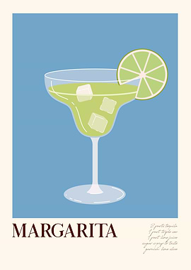 Margarita Cocktail Illustration