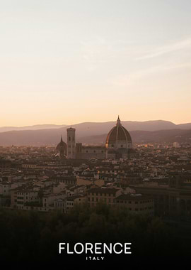 Florence, Italy at Sunset