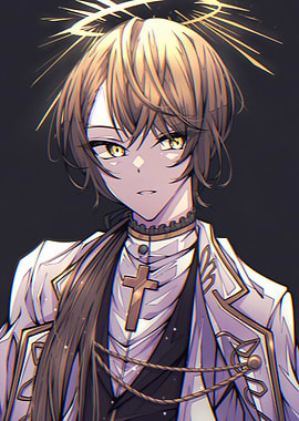 Anime Angel Character with Halo