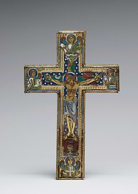 Ornate Crucifix with Religious Imagery
