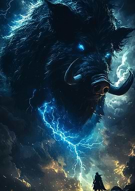 Giant Boar Lightning Warrior