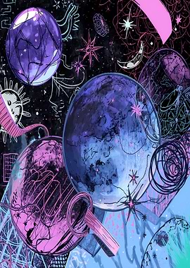 Abstract Celestial Bodies and Cosmic Elements