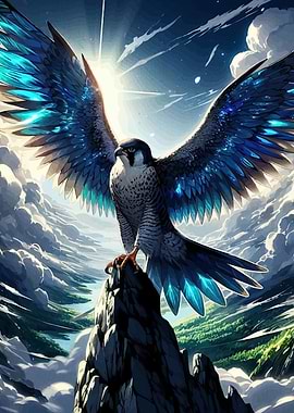 Falcon luminous wings peak