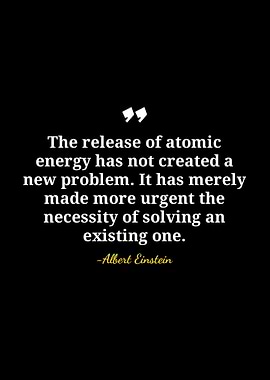 Einstein Quote on Atomic Energy